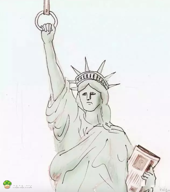 每天挤公交的自由女神